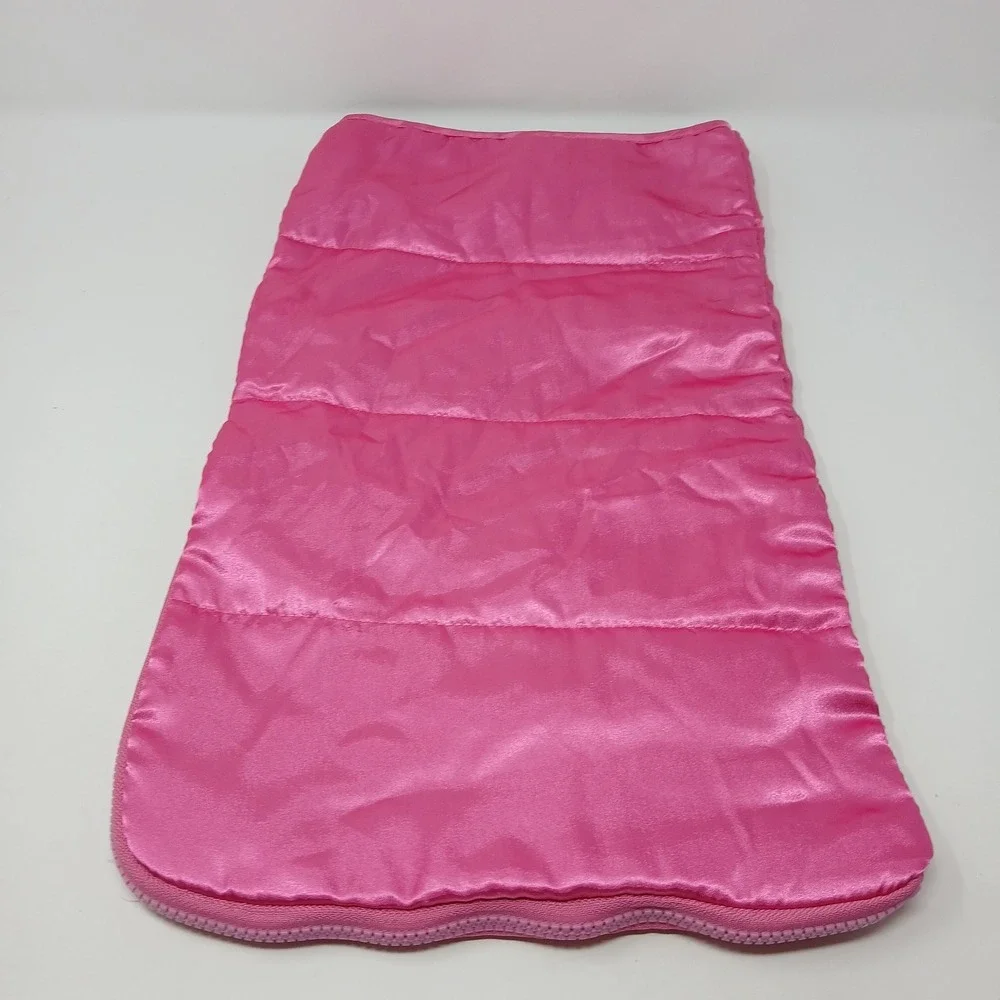 Build A‎ Bear Workshop Slumber Party Satin Pink Reversible Leopard Sleeping Bag